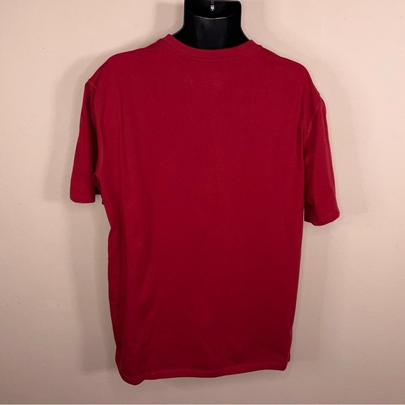 XL Noble Outfitters Red Classic Work Tee Mens Short Sleeve Opaque Heavy Cotton - Picture 8 of 14